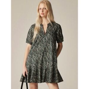 J. Crew Delilah dress in Liberty® Marguerite Fabric Green Floral Size XLT
